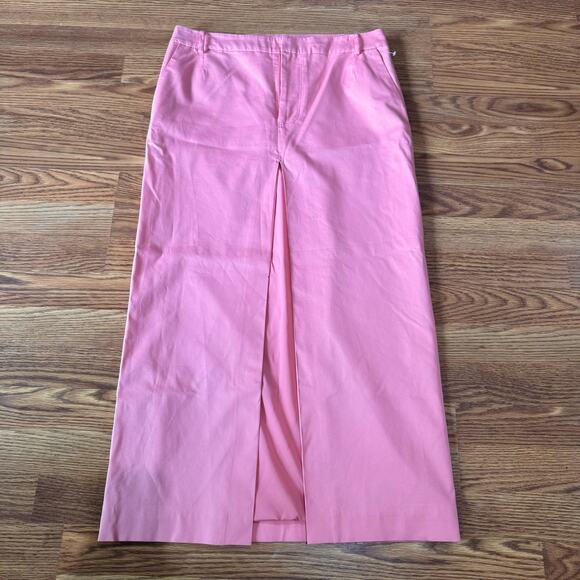 SIR. THE LABEL woven midi skirt GIACOMO SPLIT SKIRT IN PINK size 3 / us L - Picture 13 of 15